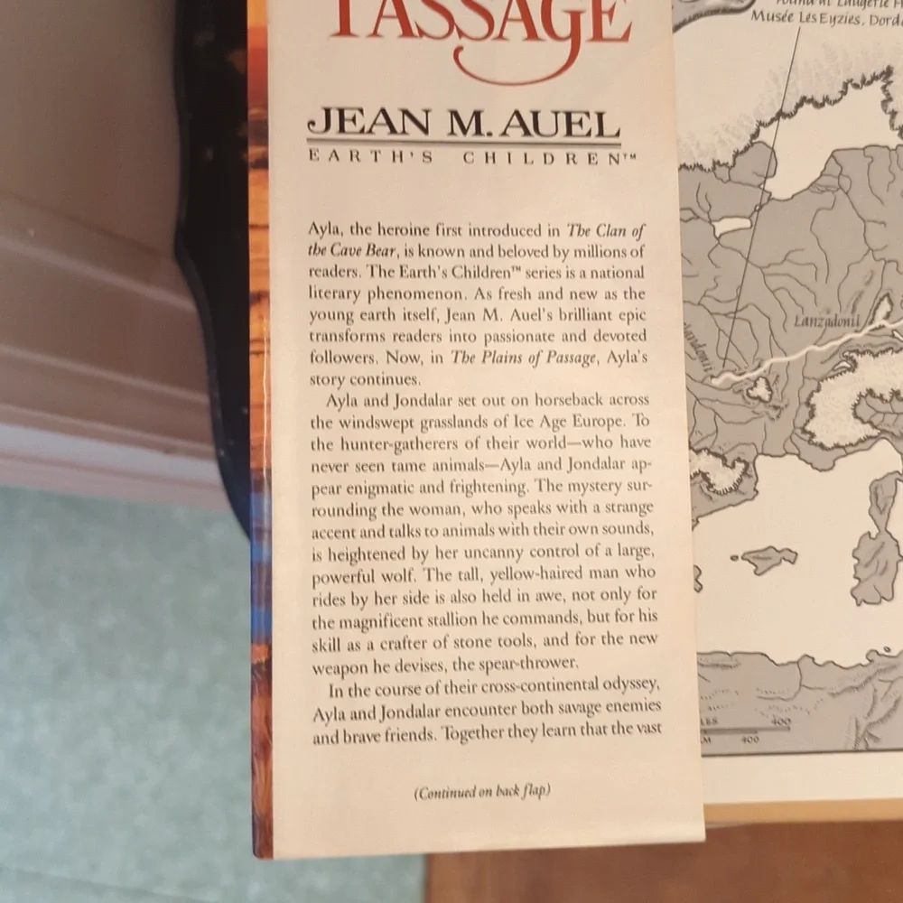 The Plains Of Passage By Jean M.Auel Hardcover - Picture 6 of 6